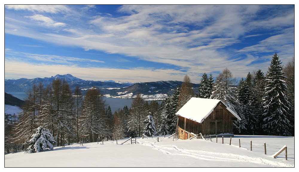 Winterliche Grüße vom Attersee ...