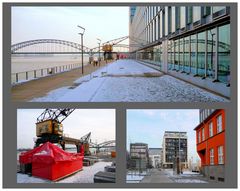 Winterliche Impressionen im Kölner Rheinauhafen