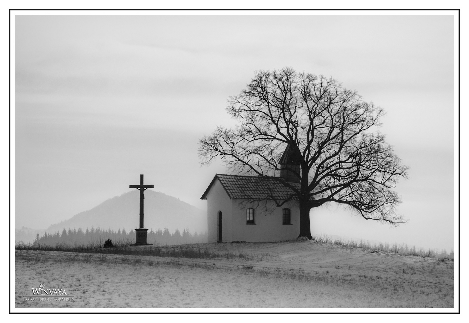 Winterliche Kapelle in der Rhön