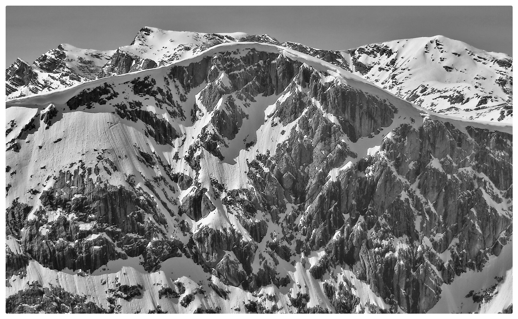 Winterliche Karstgipfel