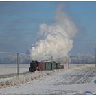 Winterliche Kleinbahnidylle bei Putbus