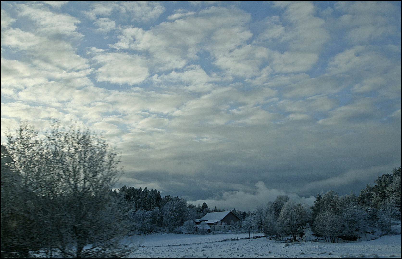 Winterliche Landschaft bei Göteborg