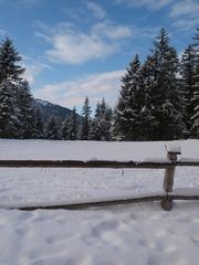 Winterliche Landschaft in Oberammergau 01.01.09