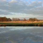 Winterliche Landschaft in spätem Licht