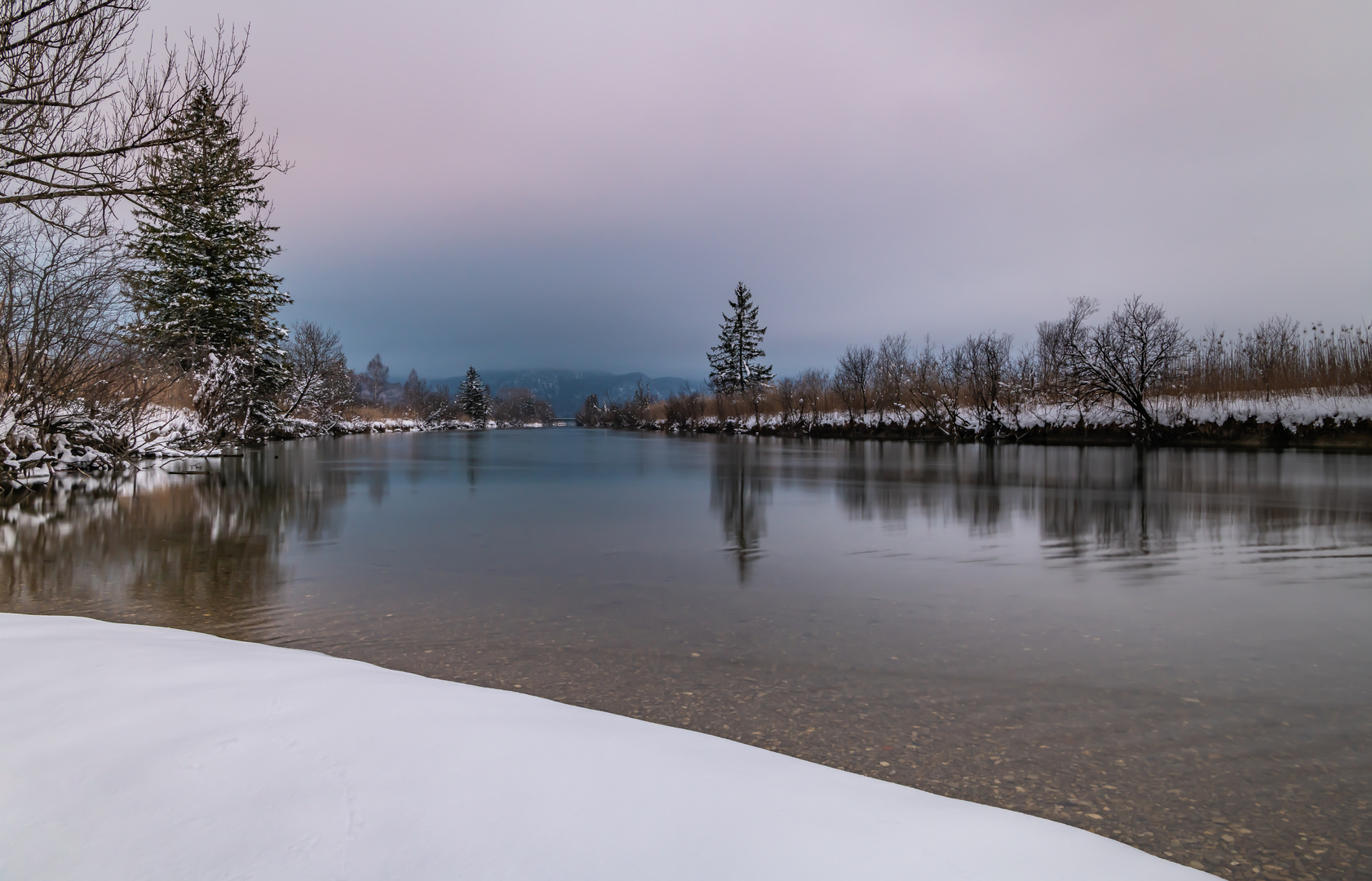 Winterliche Loisach