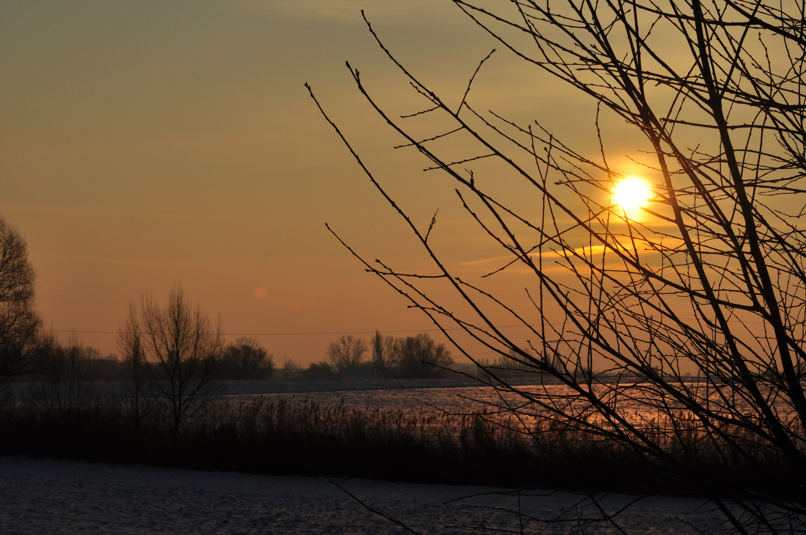Winterliche Morgensonne