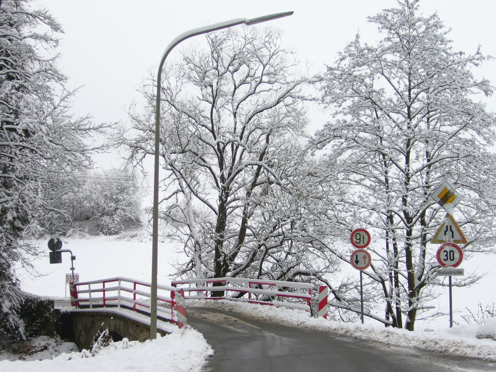 Winterliche Röslaubrücke