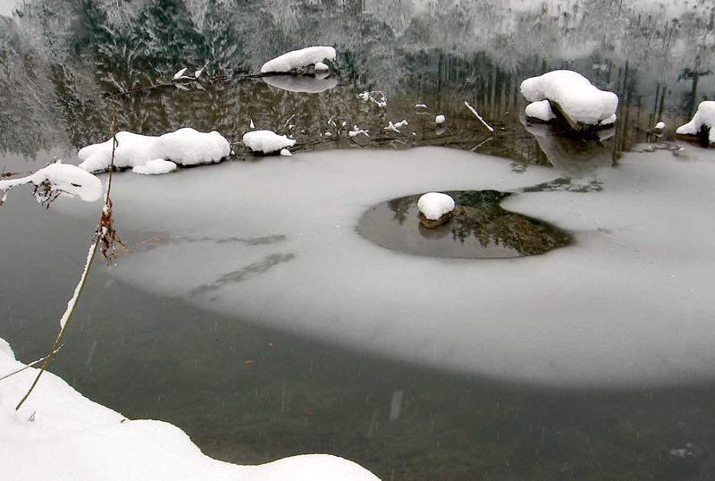 winterliche salzach