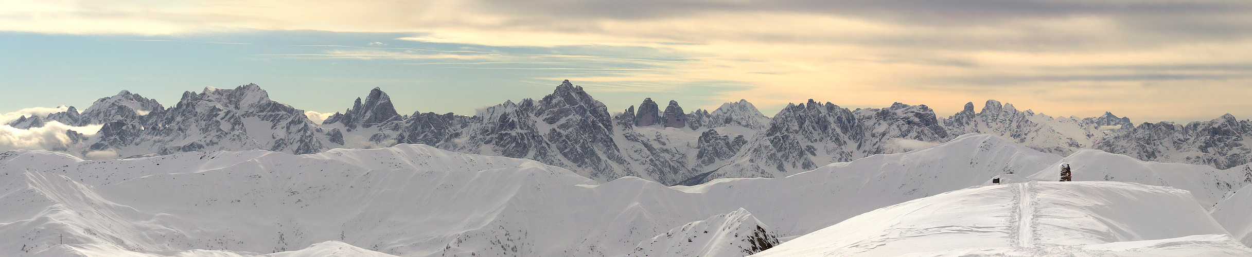 winterliche Sextner Dolomiten