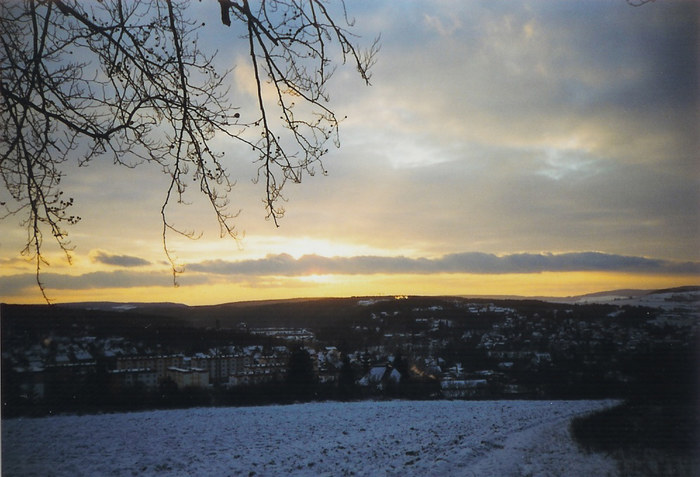 Winterliche Stadt