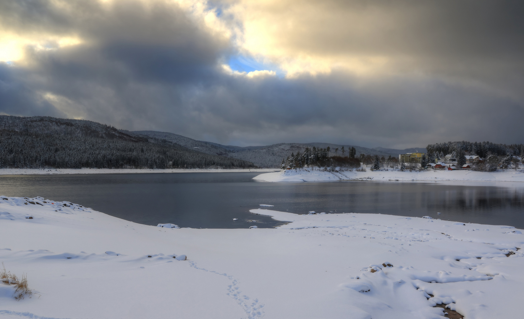 Winterliche Stimmung am Schluchsee