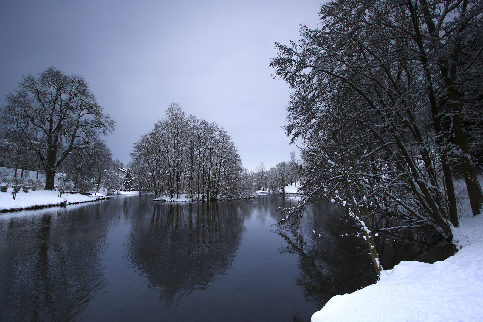 Winterliche Stimmung am See