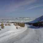 Winterliche Stimmung an den Wanderdünen