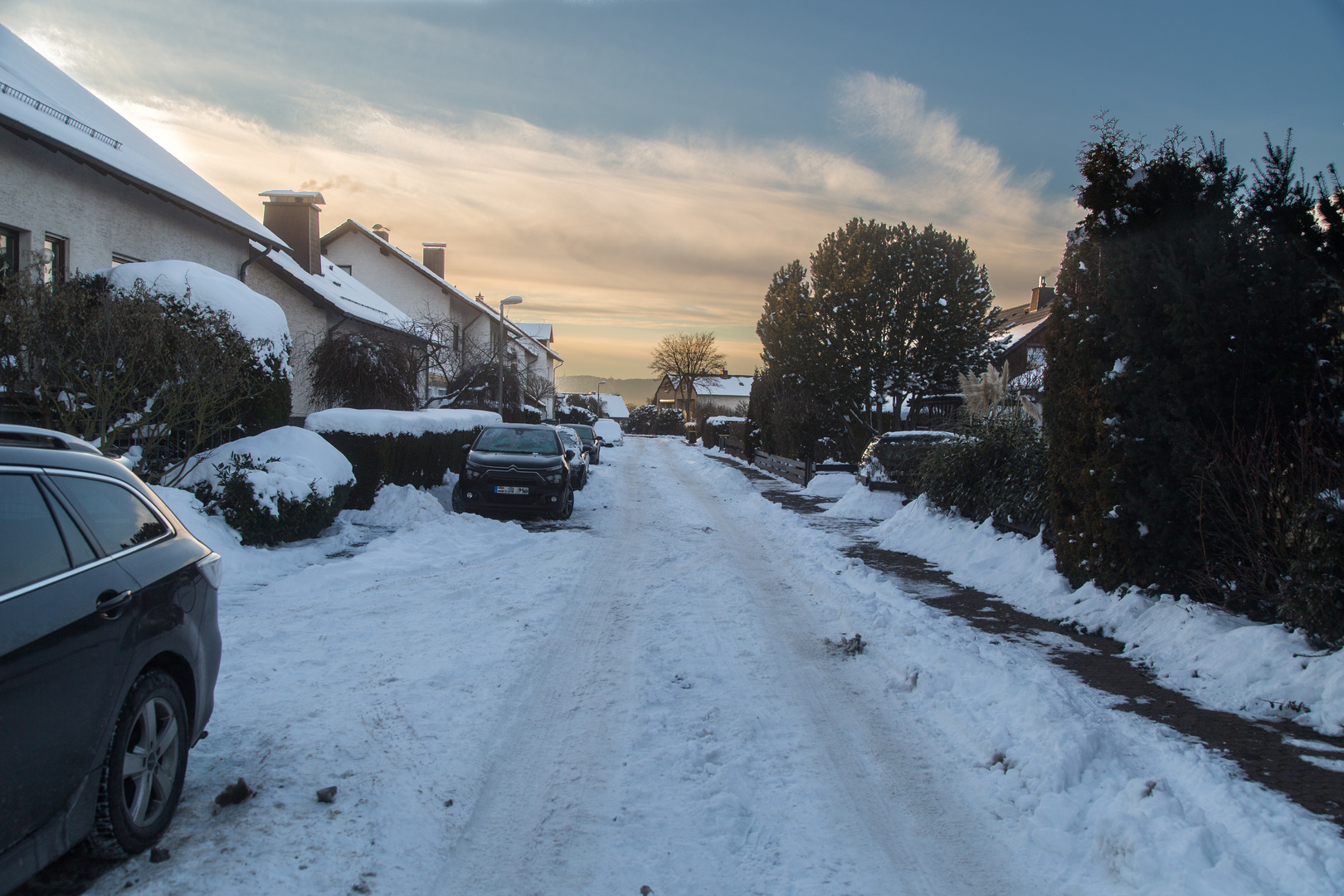 Winterliche Straße