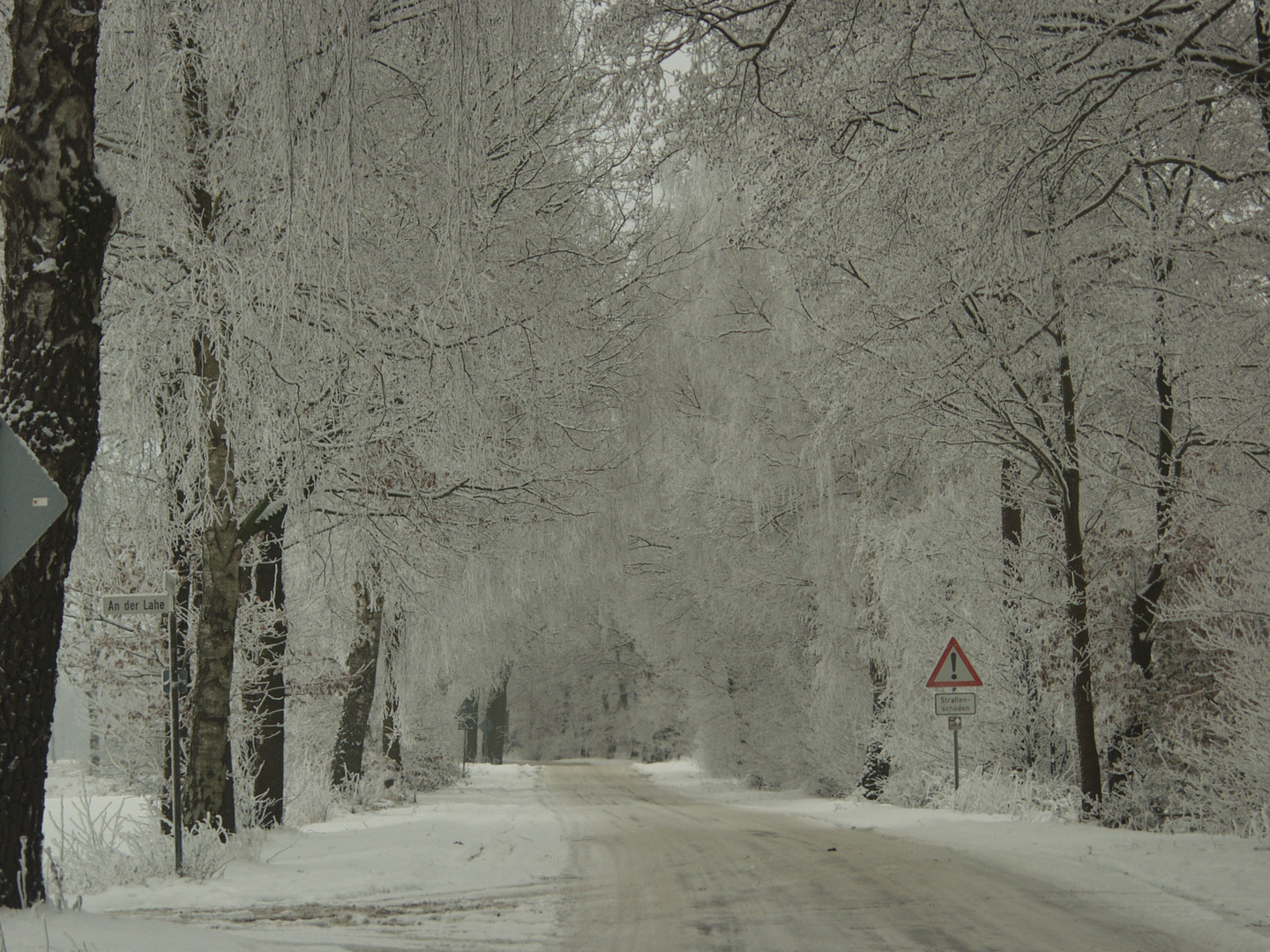 Winterliche Straße