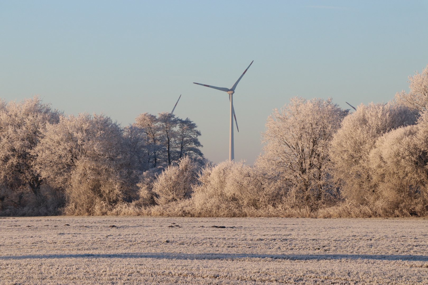 Winterliche Stromerzeugung 