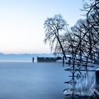 Winterliche Szene am Starnberger See