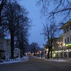 Winterliche Waldstraße in Zinnowitz