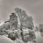 winterliche Wasserburg