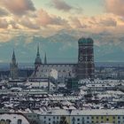 Winterliche Weitsicht über München