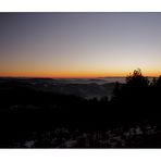 winterlicher Abend im Schwarzwald....