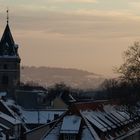 Winterlicher Abenddunst über der Stadt