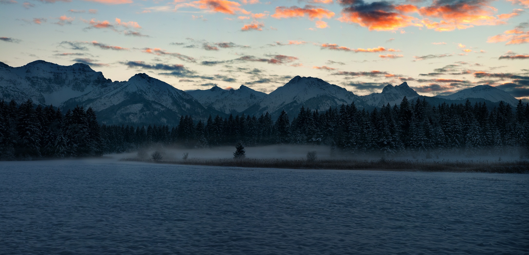 Winterlicher Abendspaziergang