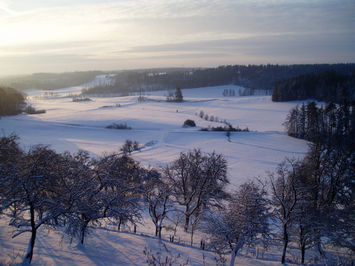 Winterlicher Ausblick ins Tal