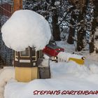 Winterlicher Betrieb auf der Gartenbahn