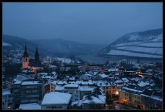 Winterlicher Blick auf Bingen