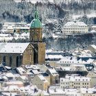 winterlicher Blick auf das Zentrum von Annaberg