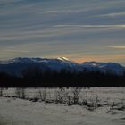 winterlicher Blick auf den Kaukasus