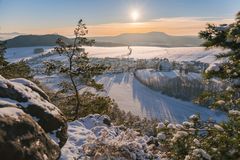 Winterlicher Blick vom Papststein 2