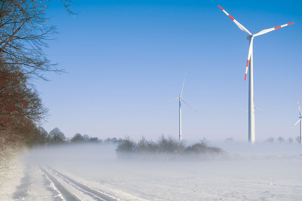 Winterlicher Eisnebel 