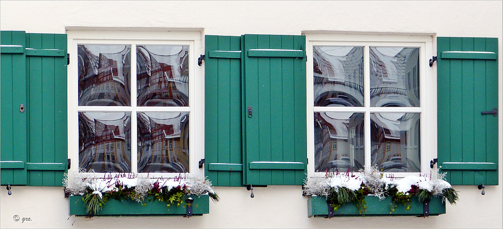 Winterlicher Fensterschmuck