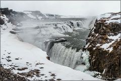 Winterlicher Gullfoss