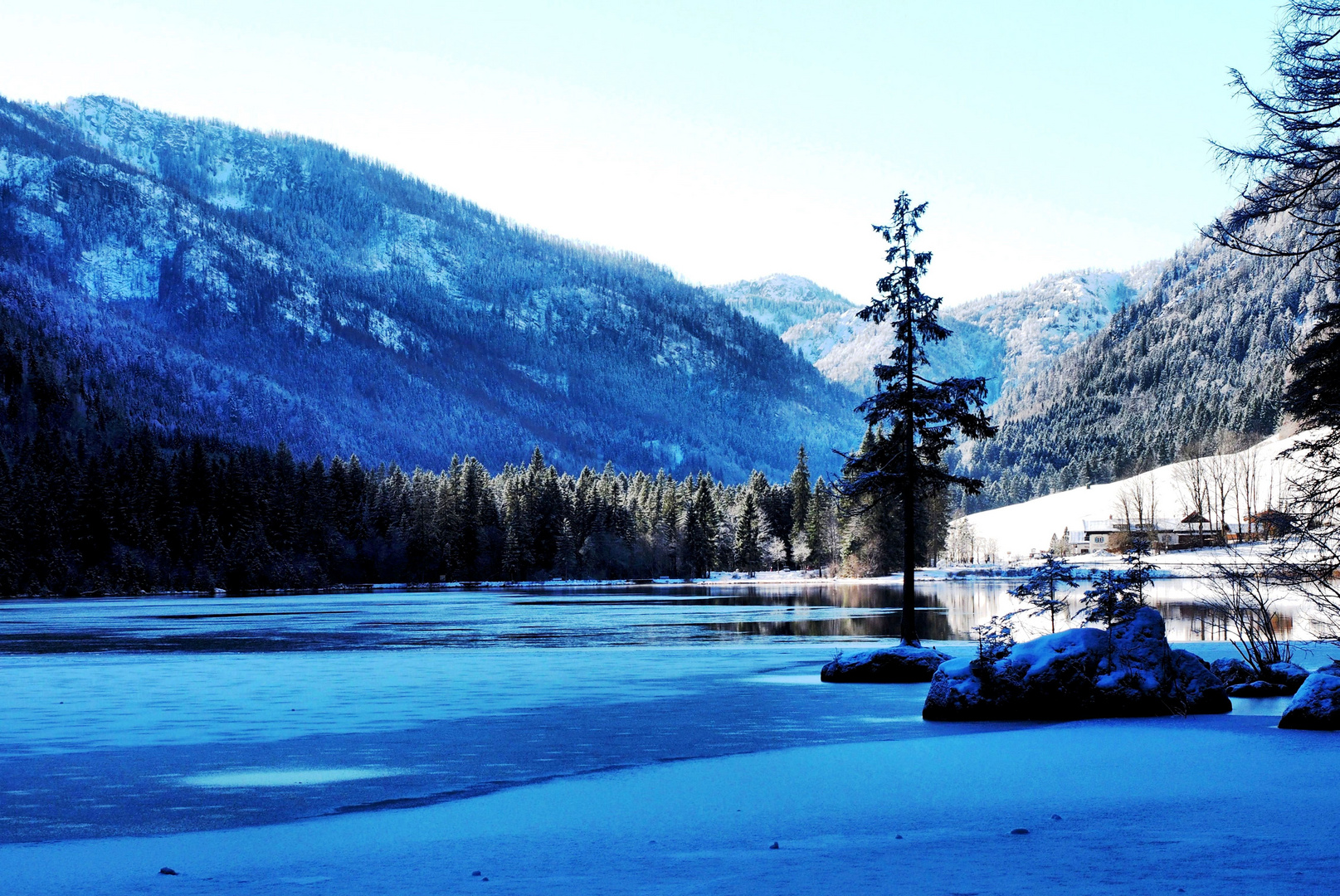 Winterlicher Hintersee