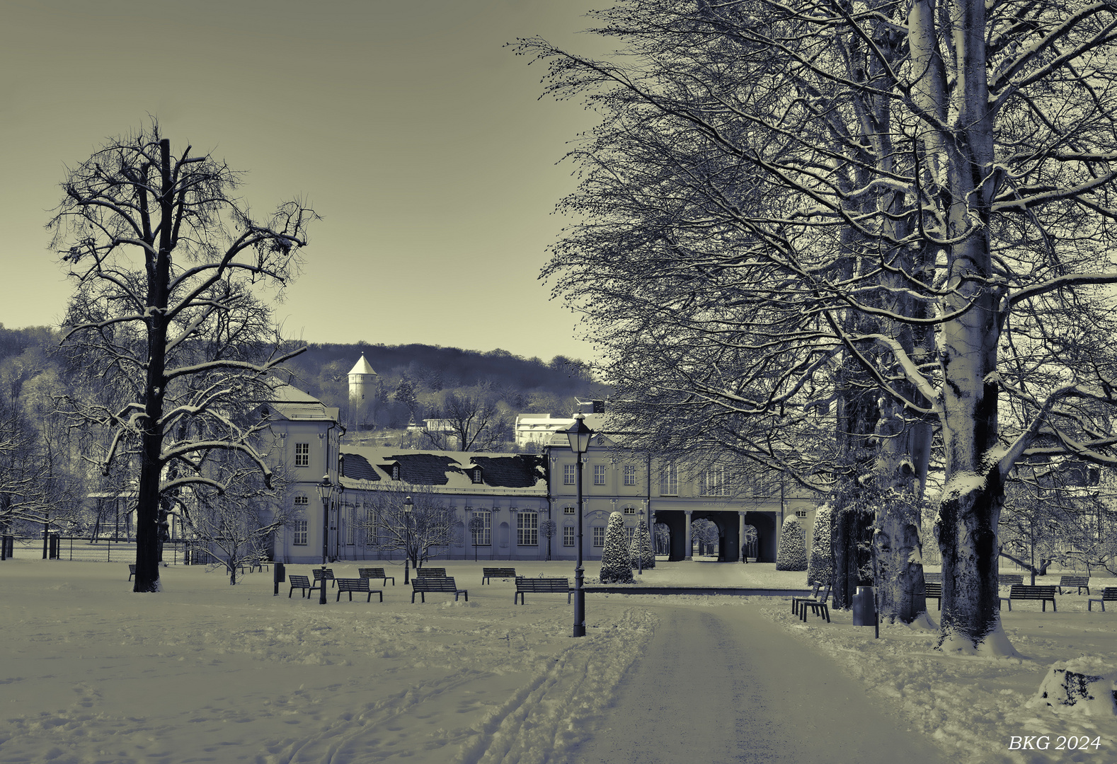 Winterlicher Küchengarten Gera 