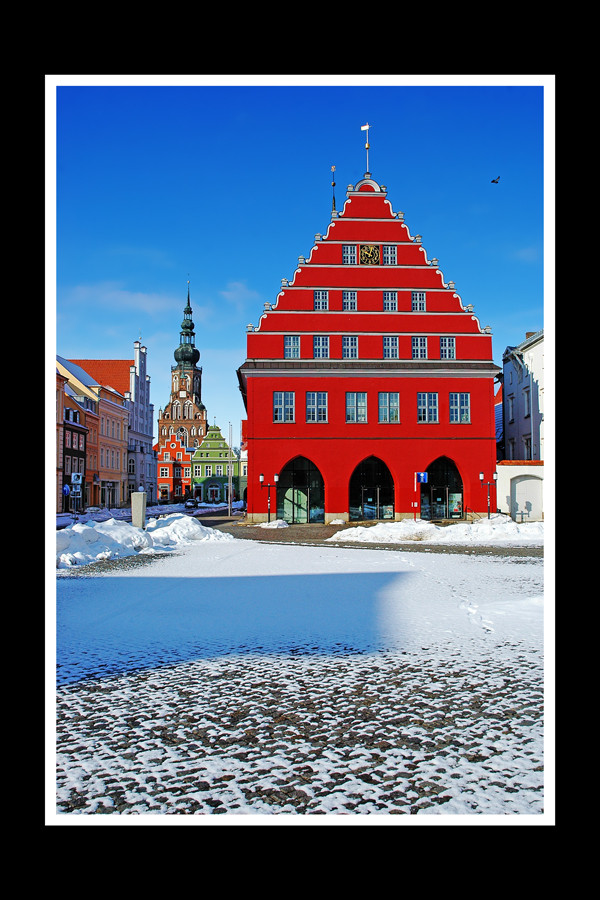 Winterlicher Markt in Greifswald