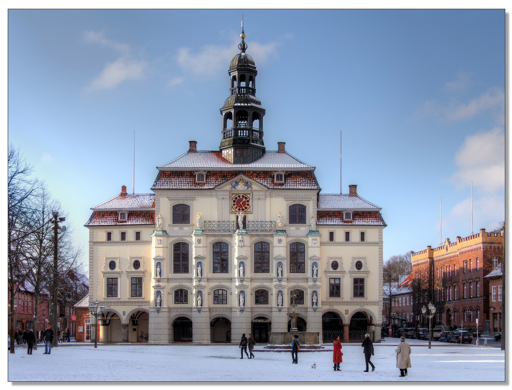 Winterlicher Marktplatz