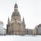 Winterlicher Neumarkt Dresden