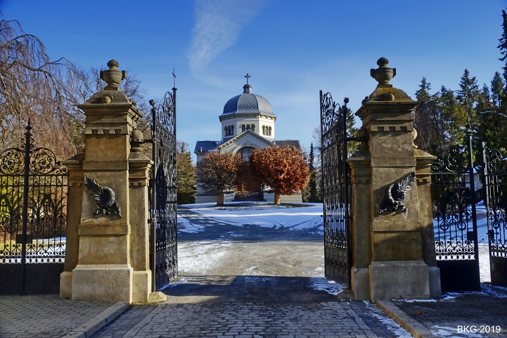 Winterlicher Ostfriedhof Gera 