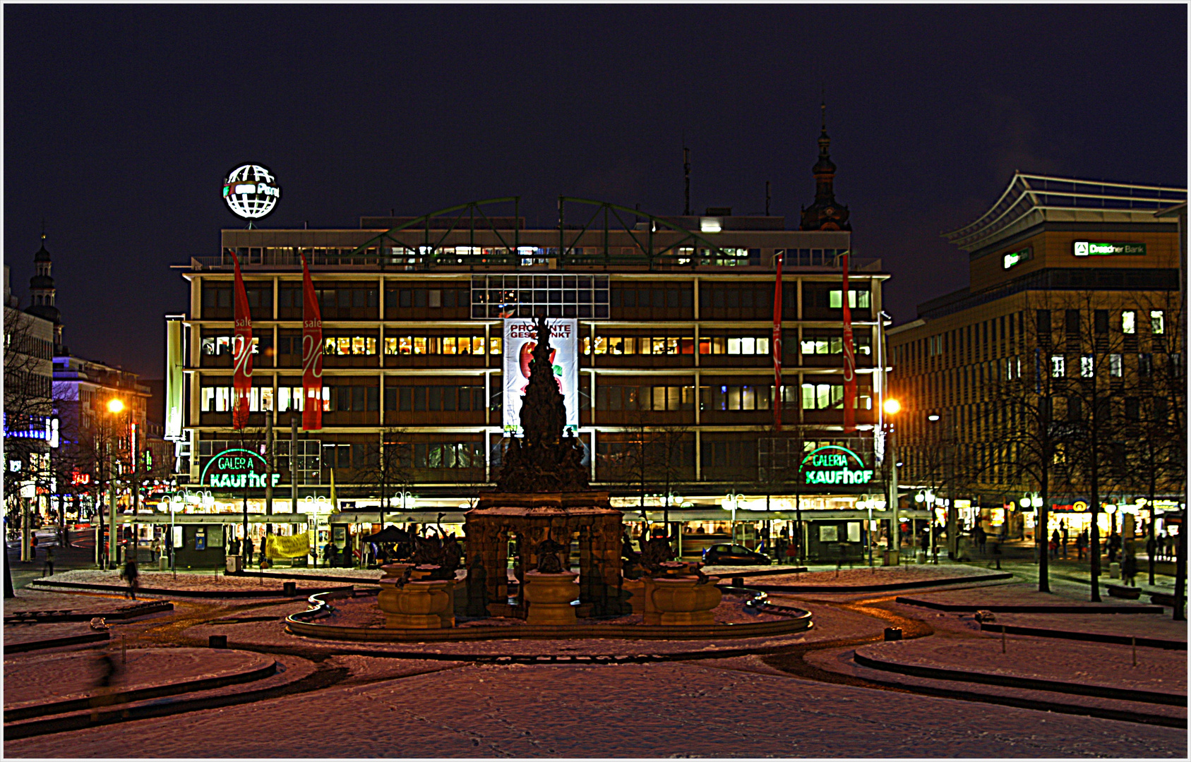 Winterlicher Paradeplatz