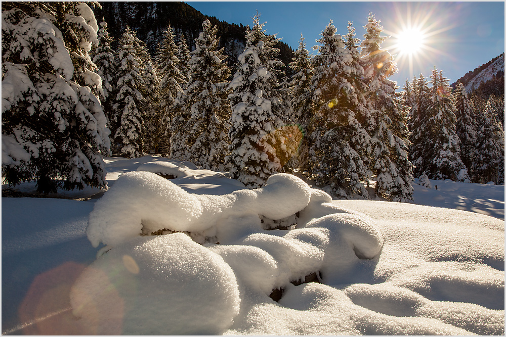 Winterlicher Rastplatz