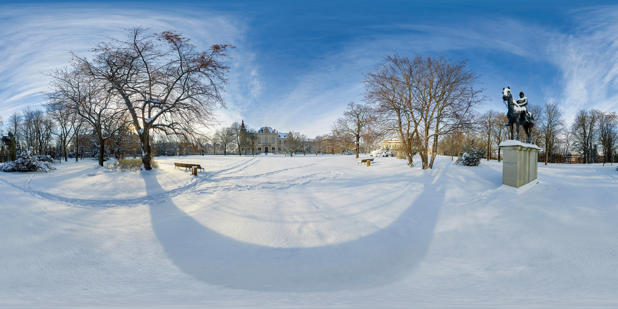 Winterlicher Schlossgarten