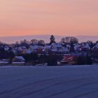 Winterlicher schöner Morgenblick nach Meusegast...