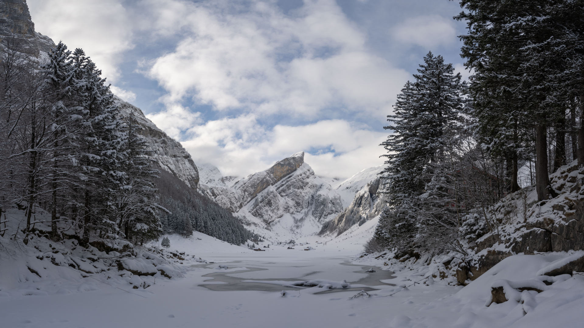 Winterlicher Seealpsee