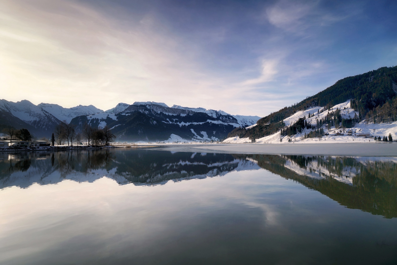 Winterlicher Sihlsee