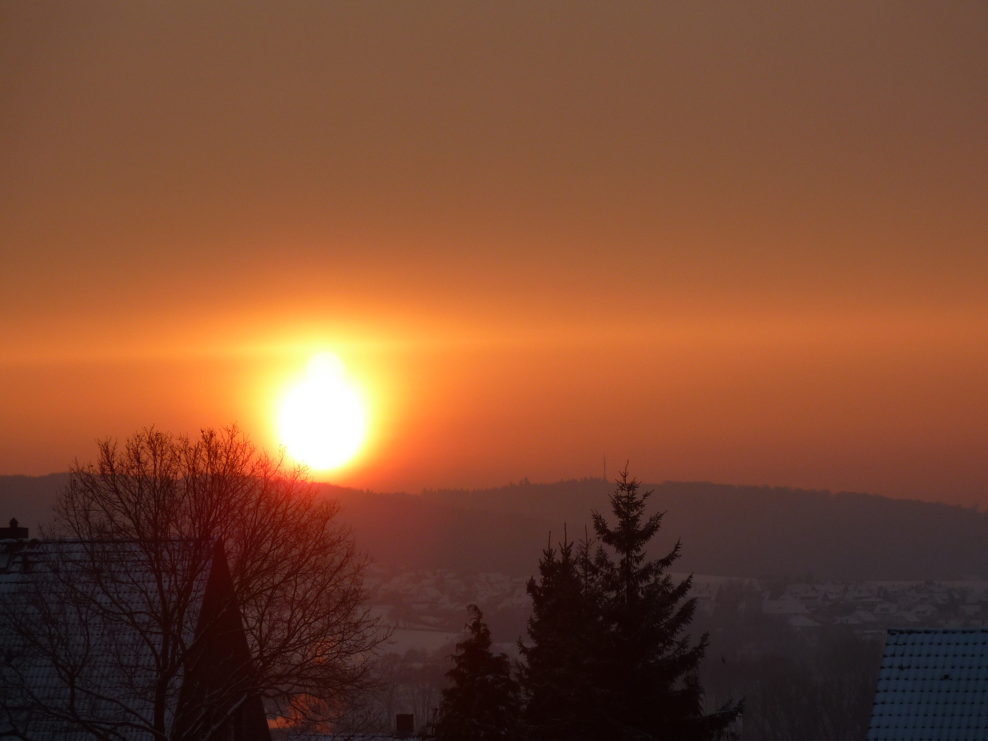 Winterlicher Sonnenaufgang