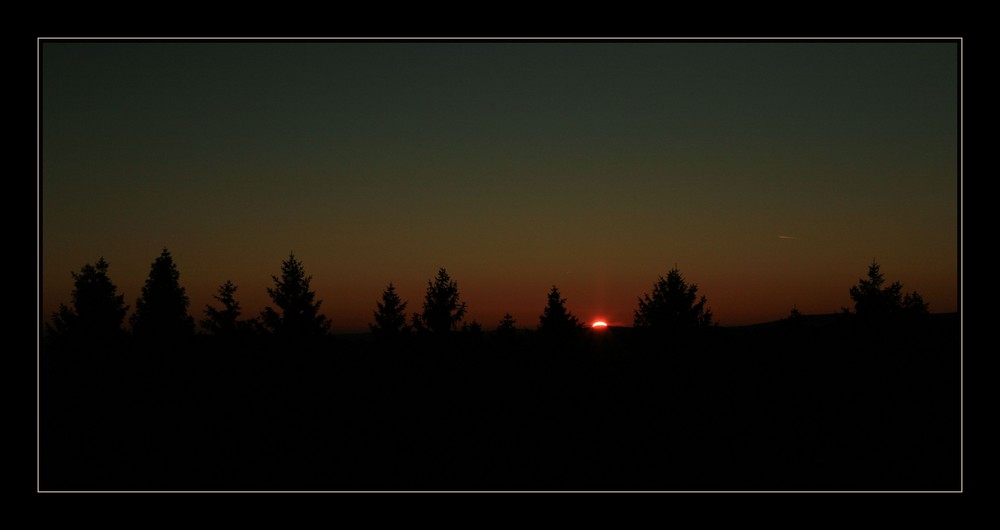 winterlicher Sonnenuntergang